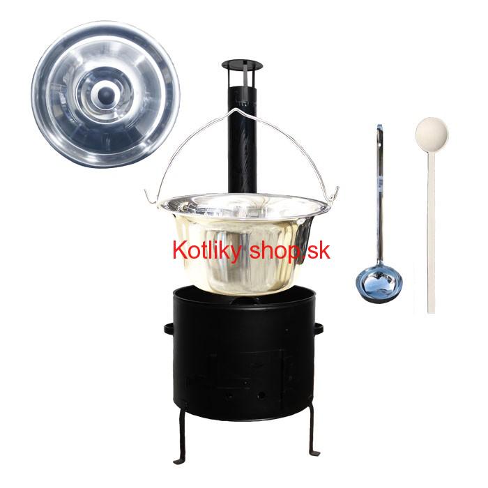 Kotlíkový set 45 Smalt party + antikorový kotlík 30 L.(1,2 mm)