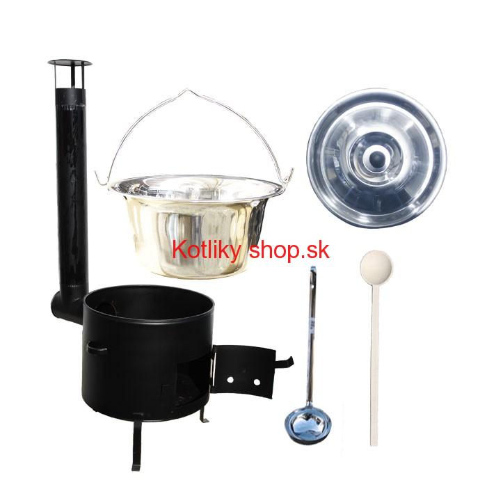 Kotlíkový set 45 Smalt party + antikorový kotlík 30 L.(1,2 mm)