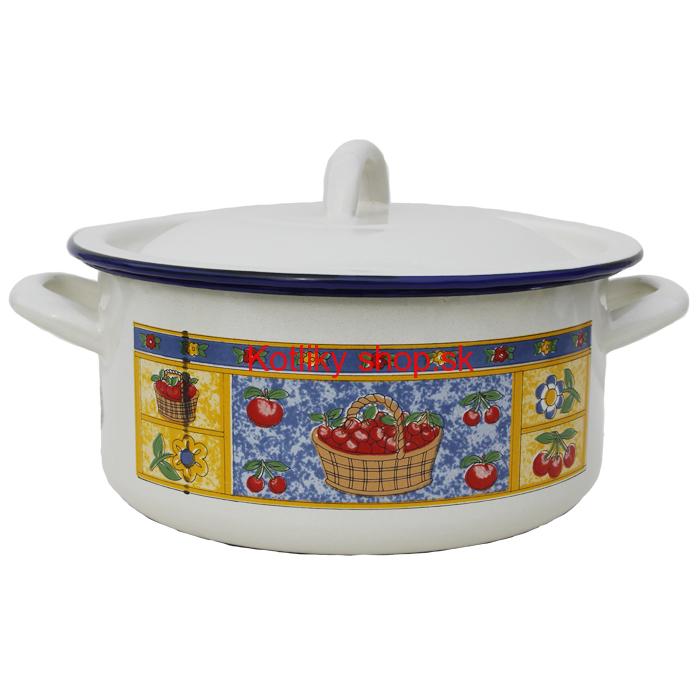 Smaltovaný kastról 26 cm (čerešne)