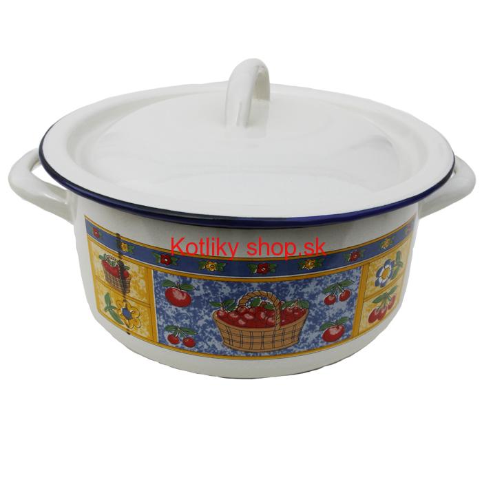 Smaltovaný kastról 26 cm (čerešne)