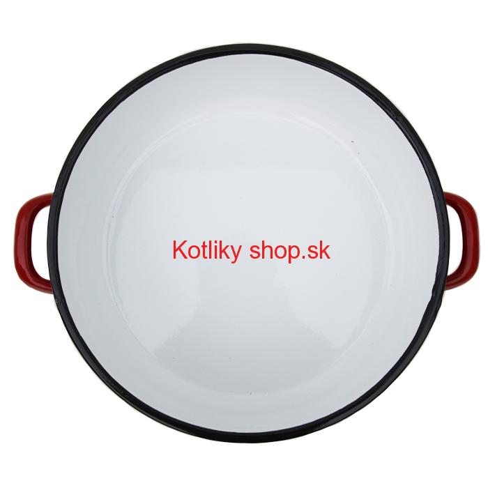 Smaltovaný červený kastról 3,5 L