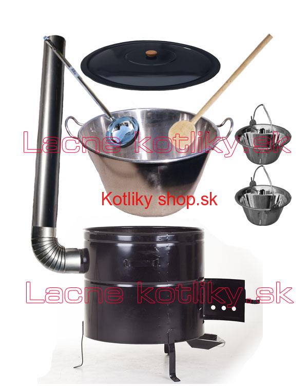 Zabíjačková nerezová súprava 80L MAX + 2 servírovacie kotlíky