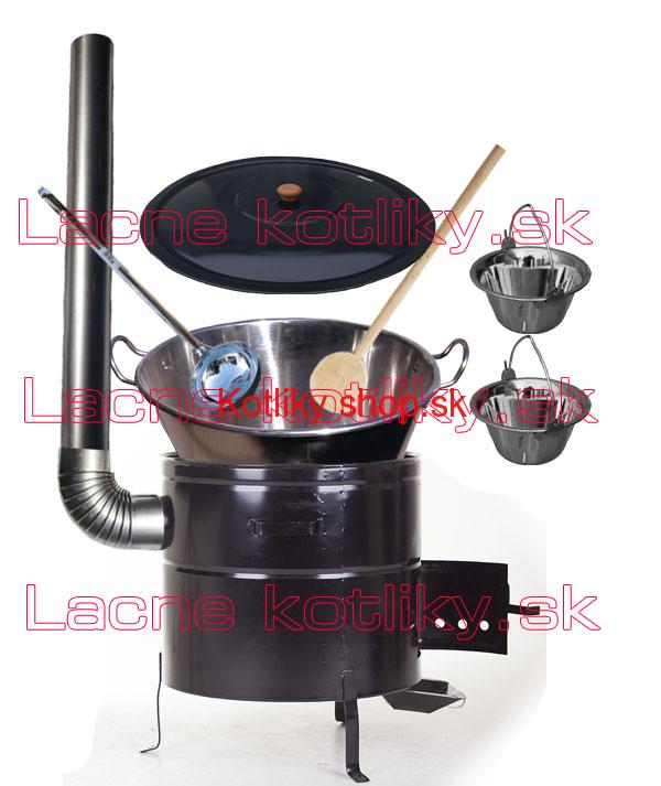 Zabíjačková nerezová súprava 80L MAX + 2 servírovacie kotlíky