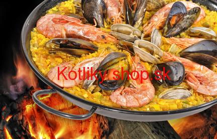 Nerezová grilovacia panvica Paella 60 cm