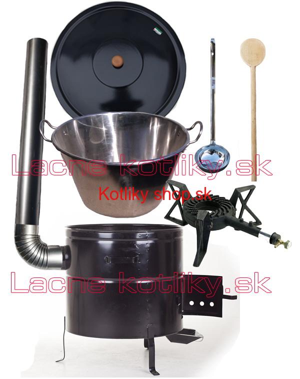 Zabíjačková nerezová súprava 60L MAX + liatinový horák KEMPER