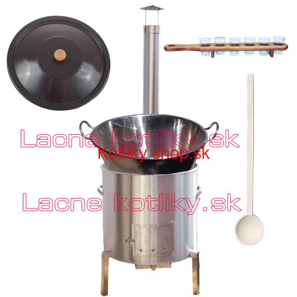 Zabíjačková nerezová súprava 80 L + štamperlíky