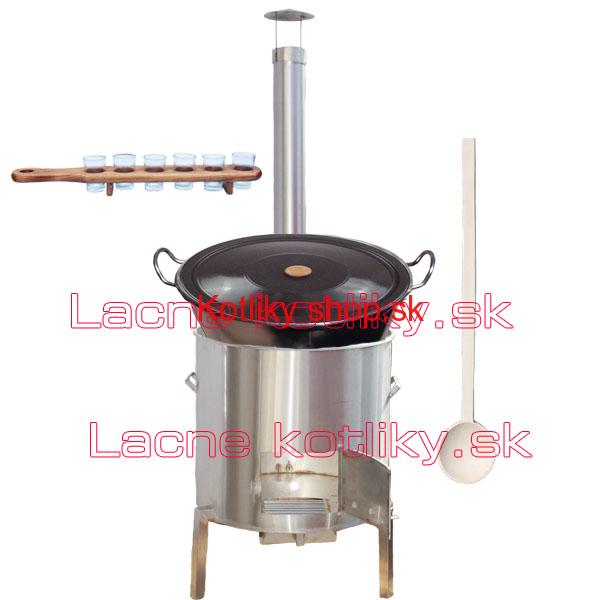 Zabíjačková nerezová súprava 80 L + štamperlíky