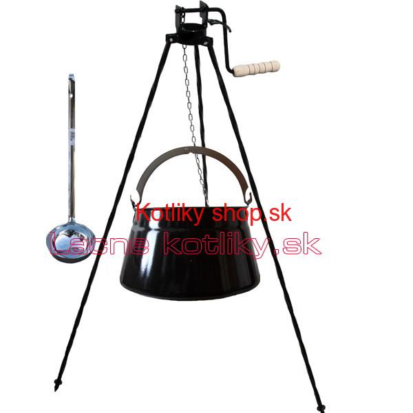 Kotlík na ryby 30 L + trojnožka s kladkou