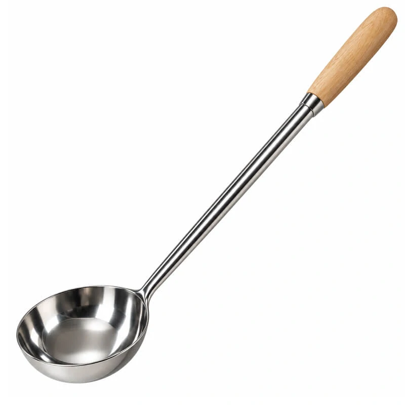 Antikorová naberačka 250 ml s drevenou rúčkou – 51,5 cm