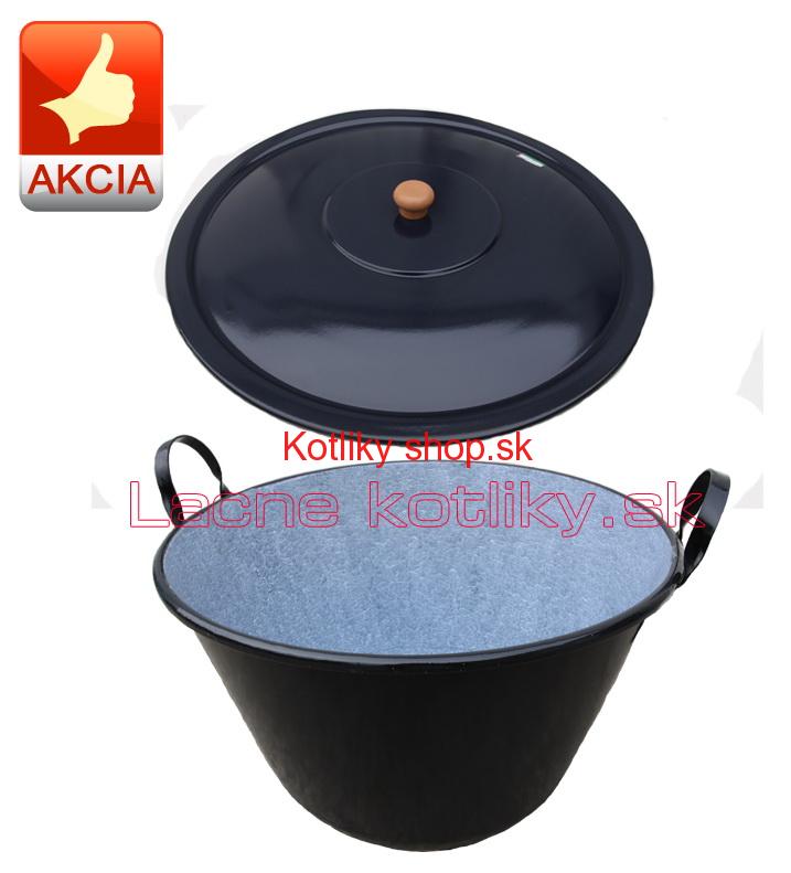 Kotol na zabíjačku smaltovaný 50 L + pokrievka