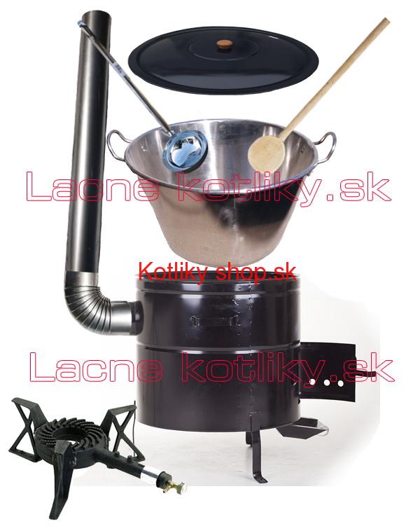 Zabíjačková nerezová súprava 50L MAX + liatinový horák 7,5 kW