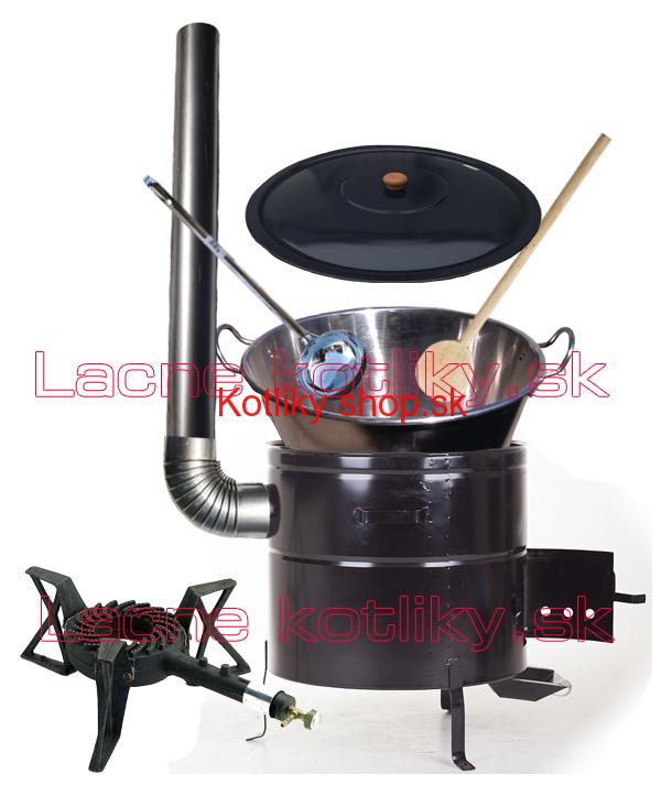 Zabíjačková nerezová súprava 50L MAX + liatinový horák 7,5 kW