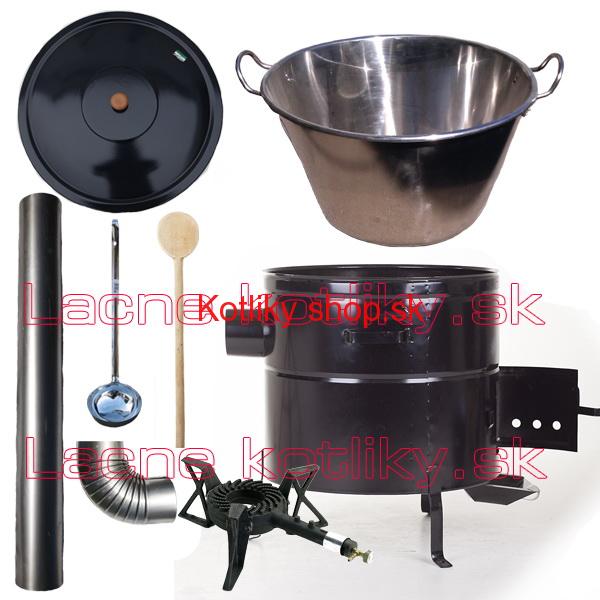 Zabíjačková nerezová súprava 50L MAX + liatinový horák 7,5 kW