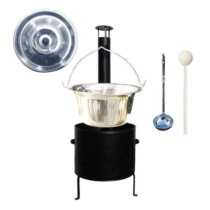 Kotlíkový set 31 Smalt party + antikorový kotlík 10 L.(1,2 mm)