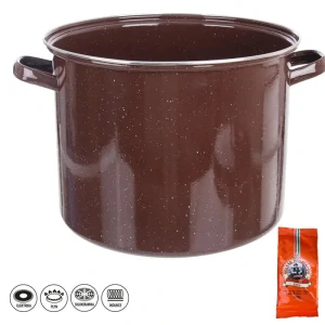 Hrniec hrubostenný smaltovaný bez pokrievky 20 l FALCO + paprikové korenie na guláš - sladké 100 g