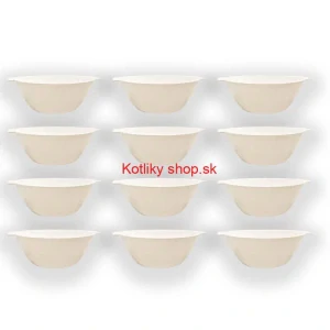 Sada 12 ks: Plastová miska na fajnový kotlíkový guláš a polievky – 500 ml