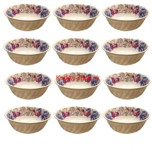 Plastová miska s kvetinovým vzorom (750 ml) – teraz v sade 12 kusov!