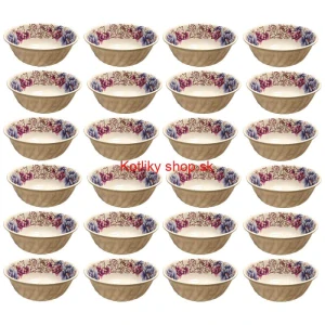 Plastová miska s kvetinovým vzorom (750 ml) – teraz v sade 24 kusov!