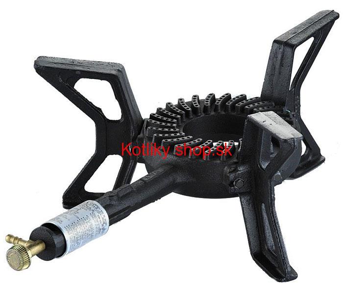 Plynový varič Foker 3P Ghisa FFD 9 kW s termopoistkou