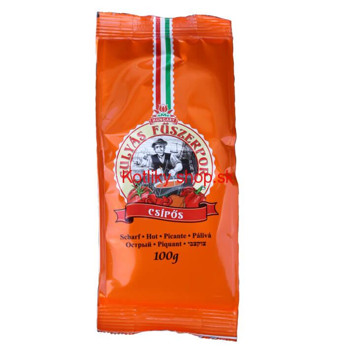 Paprikové korenie na guláš - štiplavé 100 g