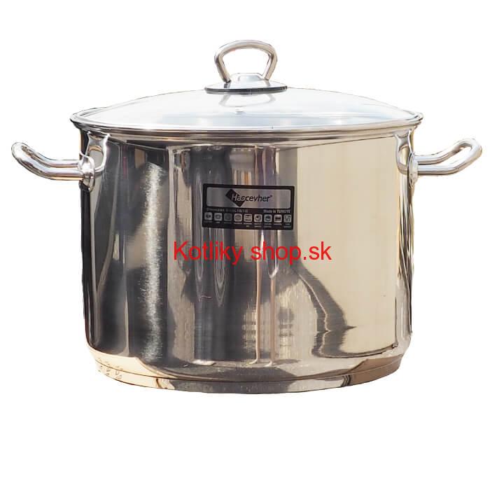 Nerezový hrniec 11 L + sklenená pokrievka