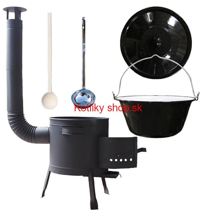 Kotlíkový gulášový set 42 PLUS 600 + smaltovaný kotlík 25 L