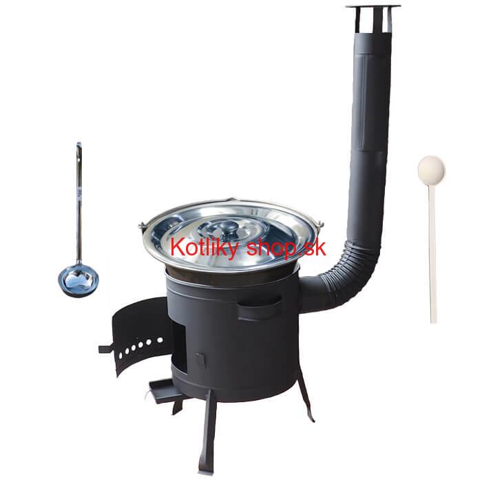 Kotlíkový gulášový set 42 PLUS 600 + nerezový kotlík 20 L (1,5 mm)