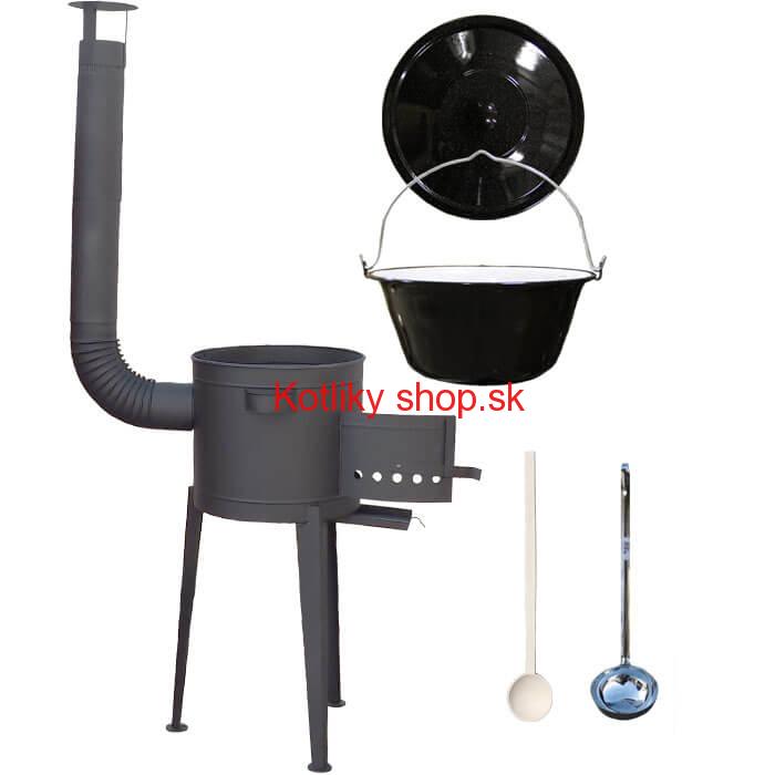 Kotlíkový gulášový set 42 PLUS 600 + smaltovaný kotlík 25 L