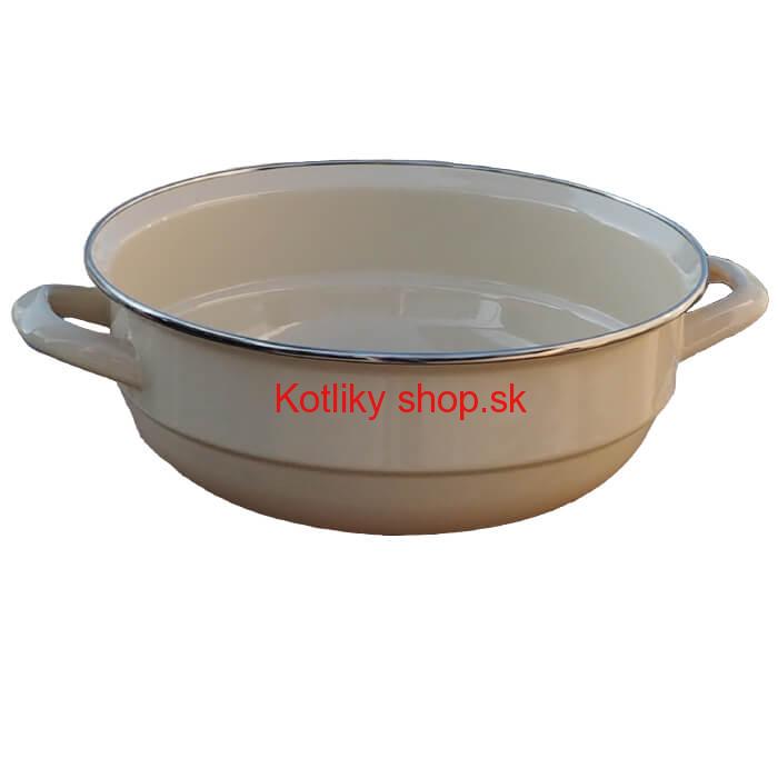 Smaltovaná misa 32 cm bežová