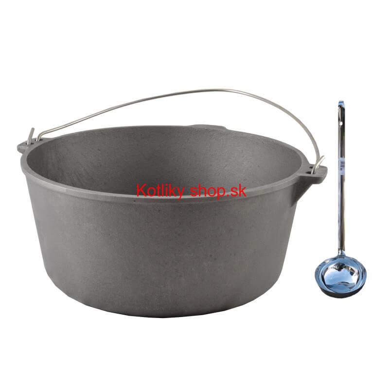Liatinový kotlík 13 L + antikórová naberačka