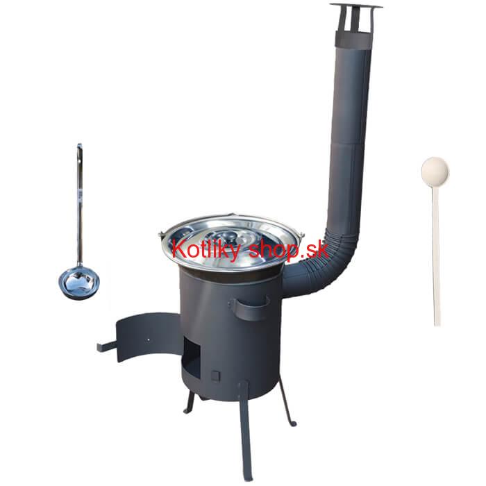 Nerezový kotlík 20 L (1,5 mm) + žiaruvzdorná kotlina 42 PLUS 600 4 MM