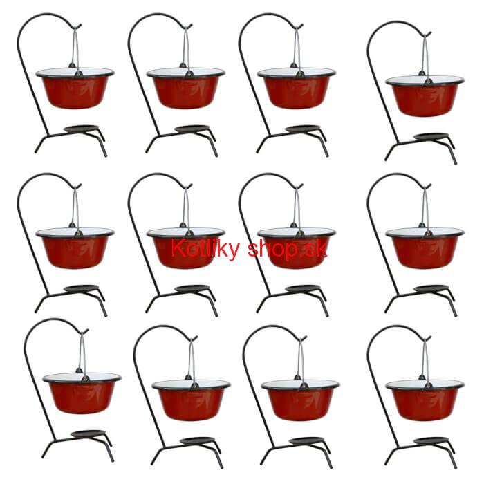 Servírovacia súprava SMALT RED 12 ks