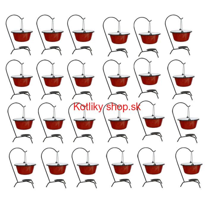 Servírovacia súprava SMALT RED 24 ks