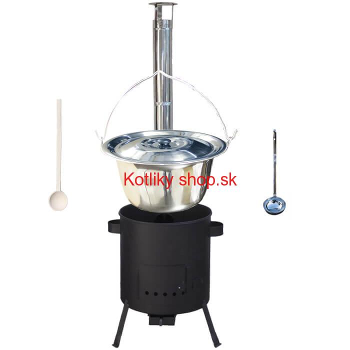 Antikorový kotlík 20 L (1,2 mm) + žiaruvzdorná kotlina (1 mm) 42 PLUS 600