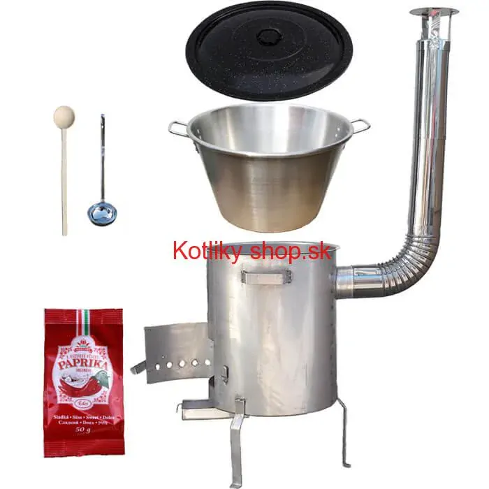 Nerezový kotol 40 L (1,2 mm) + nerezová kotlina (1,5 mm) 45 cm STRONG EXCLUSIVE