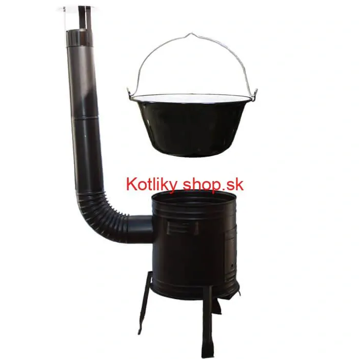 Smaltovaný kotlík 25 L (1,2 mm) + kovová kotlina 42 CLASSIC (KOV) Easy party