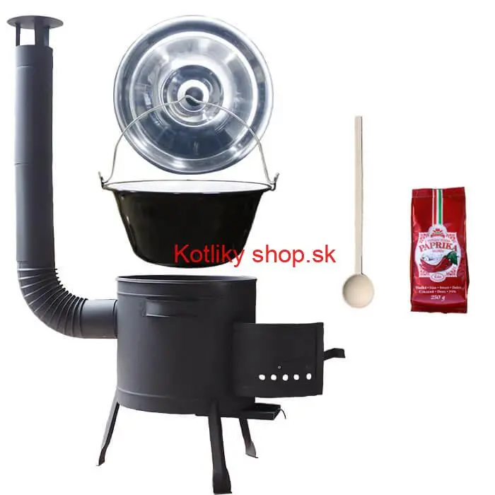 Smaltovaný kotlík 25 L (1,2 mm) + hrubostenná (1,5 mm) žiaruvzdorná kotlina BALKY STRONG 42 PLUS 600