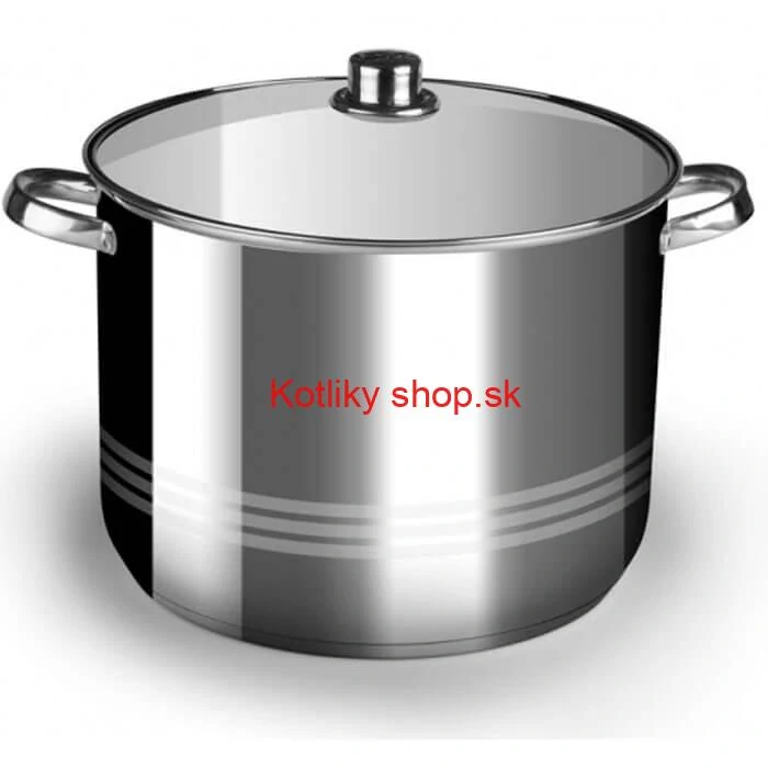 Nerezový hrniec 9 L + sklenená pokrievka