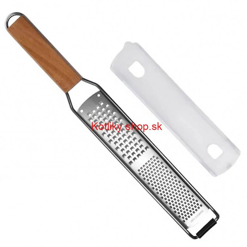 Strúhadlo ploche na syr s drevenou rukoväťou
