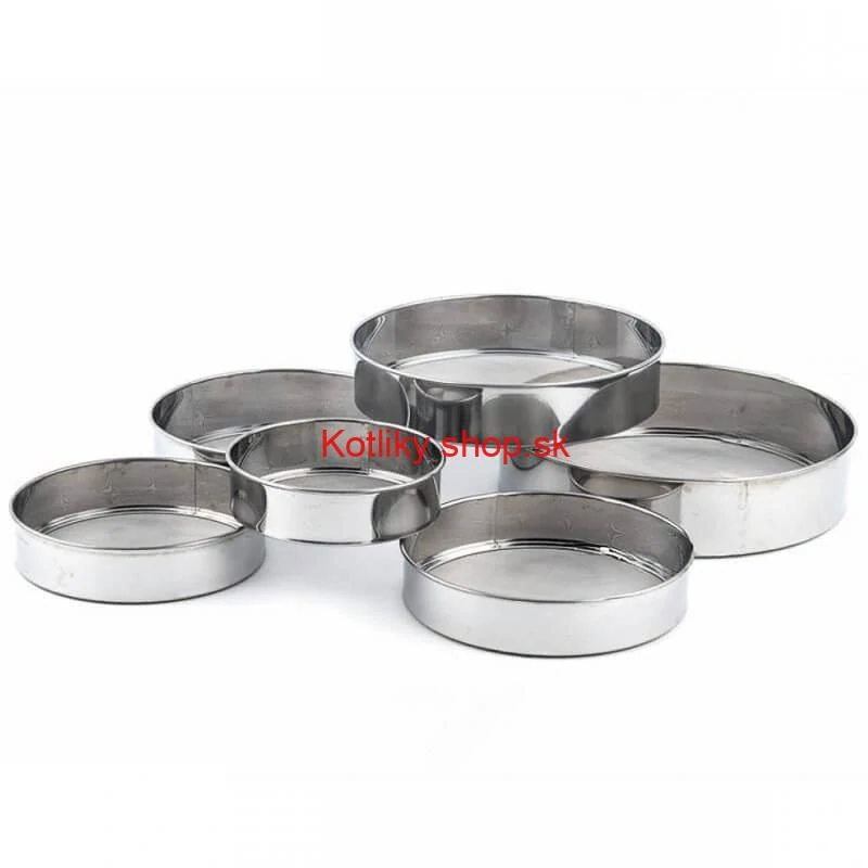 Súprava kovových sít na múku – 6 kusov