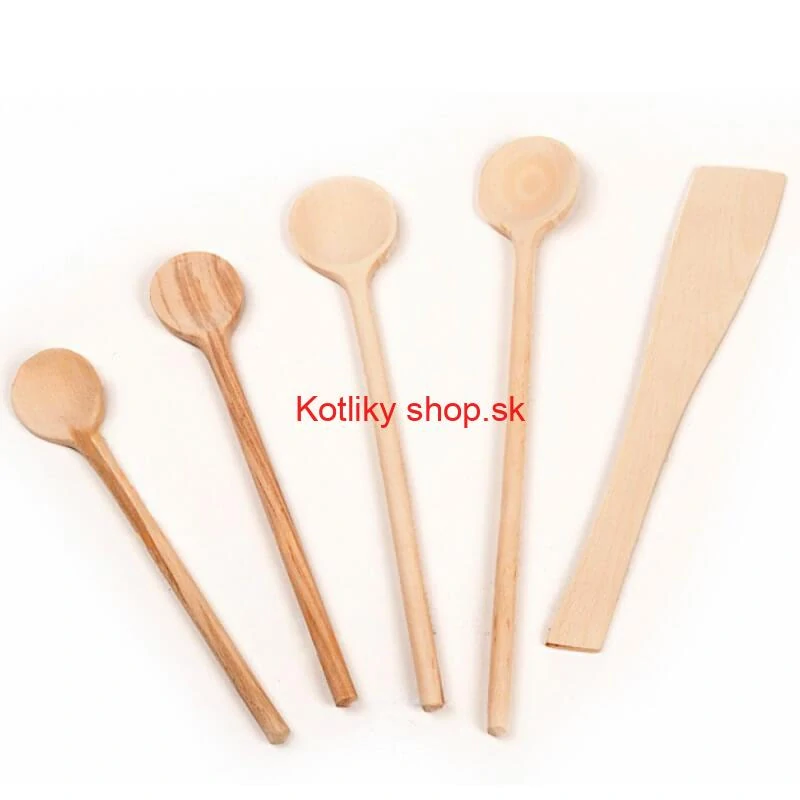 5-dielna sada drevených varešiek