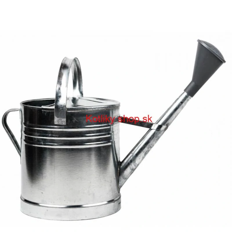 Pozinkovaná krhlica ružicou s 12 l (plechová)