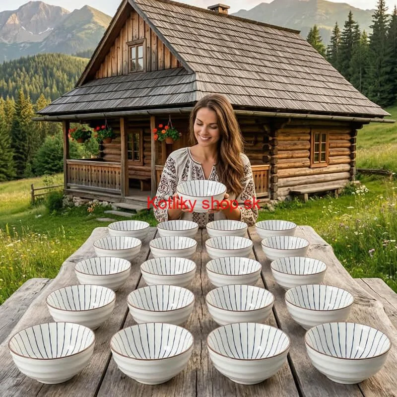 Keramická miska na polievku 1L – veľká elegantná miska