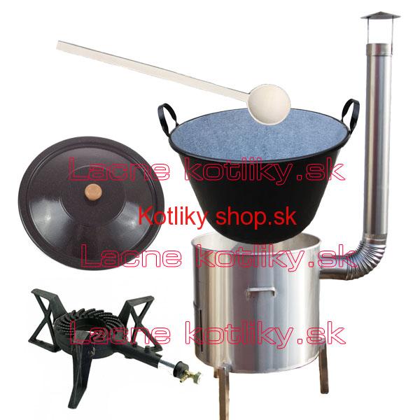 Zabíjačková nerezová súprava 50 L + horák 7,5 kW