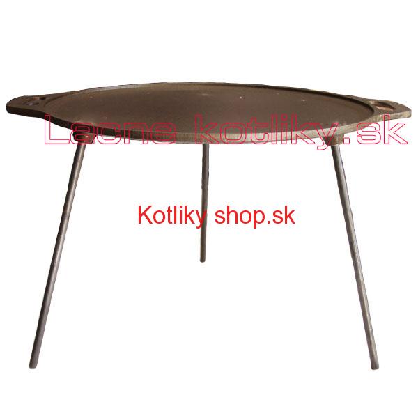 Liatinová grilovacia panvica s nožičkami