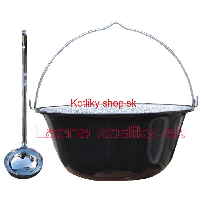 Smaltovaný kotlík 20 L + antikórová naberačka
