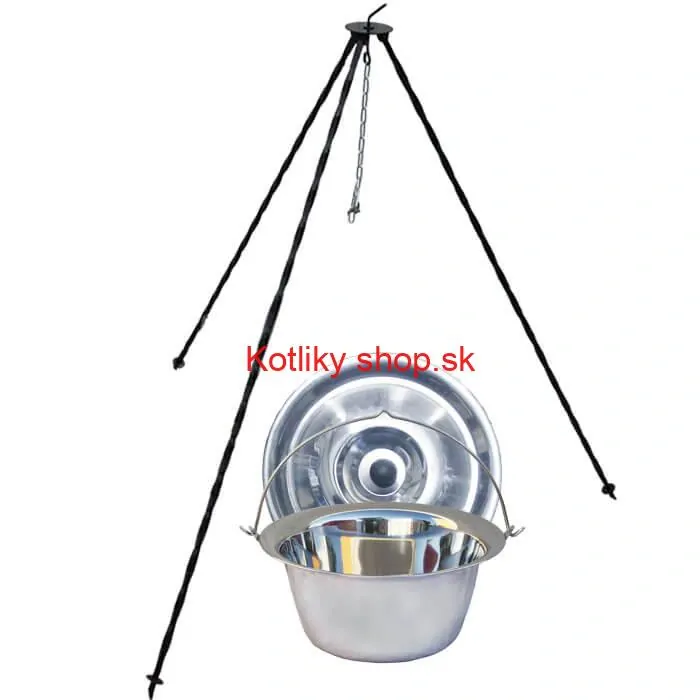 Nerezový kotlík 8 L INOX  + pokrievka + stojan CLASSIC