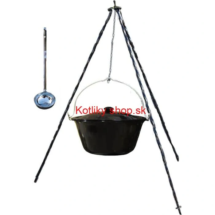 Smaltovaný kotlík 16 L+ pokrievka + stojan