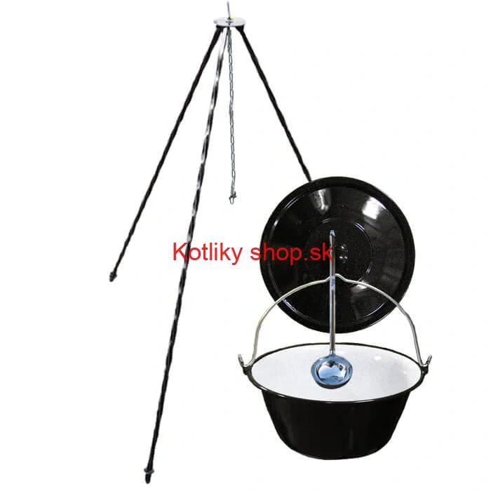 Smaltovaný kotlík 20 L + pokrievka + stojan