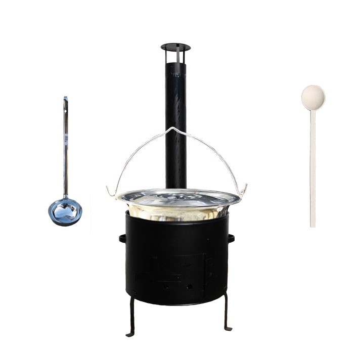 Kotlíkový set 31 Smalt party + antikorový kotlík 10 L.(1,2 mm)